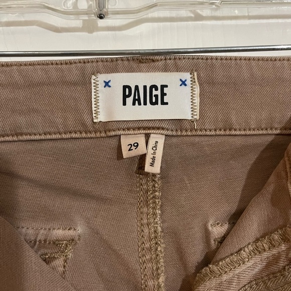 PAIGE MAYSLIE Tan Cropped Pants - Picture 4 of 11